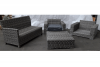 Wicker tuinset - 2 stoelen, 1 bank, 1 tafel - SALE01544