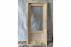 Vuren enkele deur 83x188 cm inclusief glas en beslag - Slechts 1 stuk beschikbaar! - SALE01561