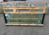 Glasschuifsysteem Profiline R4 (4-spoor) type C - 275,9 x 235,4 cm RAL9005 - vast deel RECHTS - Rails antraciet - Excl. Bevestigingsmateriaal rails - SALE25018