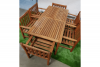 Hardhouten tuinset tafel + 6 stoelen - SALE01081