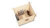 Lugarde Select Blokhut Arnhem 250x200cm - Onbehandeld