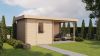 Lugarde Select Blokhut met overkapping Deventer 250x250cm + 300cm - Onbehandeld