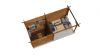 Lugarde Select Blokhut met overkapping Deventer 250x250cm + 300cm - Keteldruk Bruin