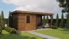 Lugarde Select Blokhut met overkapping Deventer 250x250cm + 300cm - Keteldruk Bruin