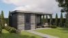 Lugarde Select Blokhut met overkapping Deventer 250x250cm + 300cm - Keteldruk Grijs