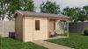 Lugarde Select Blokhut met overkapping Markelo 250x250cm + 300cm - Onbehandeld