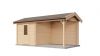 Lugarde Select Blokhut met overkapping Markelo 250x250cm + 300cm - Onbehandeld