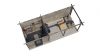 Lugarde Select Blokhut met overkapping Ede 250x250cm + 400cm - Keteldruk Grijs