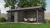 Lugarde Select Blokhut met overkapping Oldenzaal 250x250cm + 400cm - Keteldruk Grijs