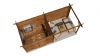 Lugarde Select Blokhut met overkapping Wageningen 300x250cm + 300cm - Keteldruk Bruin