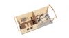 Lugarde Select Blokhut met overkapping Varsseveld 300x250cm + 300cm - Onbehandeld