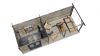 Lugarde Select Blokhut met overkapping Zandvoort 300x250cm + 400cm - Keteldruk Grijs