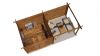 Lugarde Select Blokhut met overkapping Hilversum 300x300cm + 300cm - Keteldruk Bruin