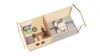 Lugarde Select Blokhut met overkapping Epe 300x300cm + 400cm - Onbehandeld