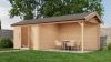 Lugarde Select Blokhut met overkapping Epe 300x300cm + 400cm - Onbehandeld