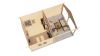 Lugarde Select Blokhut met overkapping Hattem 300x400cm + 300cm - Onbehandeld