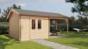 Lugarde Select Blokhut met overkapping Hattem 300x400cm + 300cm - Onbehandeld