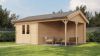 Lugarde Select Blokhut met overkapping Hattem 300x400cm + 300cm - Onbehandeld