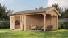 Lugarde Select Blokhut met overkapping Hattem 300x400cm + 300cm - Onbehandeld