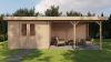 Lugarde Select Blokhut met overkapping Culemborg 300x400cm + 400cm - Onbehandeld