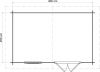 Lugarde Select Blokhut Wijhe 400x250cm - Onbehandeld