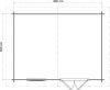 Lugarde Select Blokhut Brummen 400x300cm - Onbehandeld