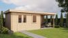 Lugarde Select Blokhut met overkapping Elst 400x300cm + 300cm - Onbehandeld