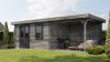 Lugarde Select Blokhut met overkapping Elst 400x300cm + 300cm - Keteldruk Grijs
