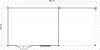 Lugarde Select Blokhut met overkapping Elst 400x300cm + 300cm - Keteldruk Bruin