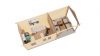 Lugarde Select Blokhut met overkapping Holten 400x300cm + 300cm - Onbehandeld