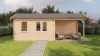Lugarde Select Blokhut met overkapping Holten 400x300cm + 300cm - Onbehandeld