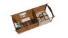 Lugarde Select Blokhut met overkapping Holten 400x300cm + 300cm - Keteldruk Bruin