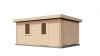 Lugarde Select Blokhut Eibergen met garagedeur 350x500cm - Onbehandeld