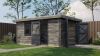 Lugarde Select Blokhut Eibergen met garagedeur 350x500cm - Keteldruk Grijs