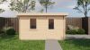 Lugarde Select Blokhut Groenlo met garagedeur 400x400cm - Onbehandeld