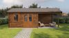 Lugarde Select Blokhut met overkapping Oosterbeek 400x400cm + 300cm - Keteldruk Bruin