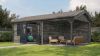 Lugarde Select Blokhut met overkapping Oosterbeek 400x400cm + 300cm - Keteldruk Grijs