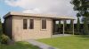 Lugarde Select Blokhut met overkapping Didam 400x400cm + 400cm - Onbehandeld