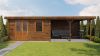 Lugarde Select Blokhut met overkapping Didam 400x400cm + 400cm - Keteldruk Bruin