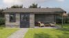 Lugarde Select Blokhut met overkapping Rozendaal 400x400cm + 400cm - Keteldruk Grijs