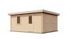 Lugarde Select Blokhut Lochem met garagedeur 400x500cm - Onbehandeld