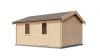 Lugarde Select Blokhut Kesteren met garagedeur 400x500cm - Onbehandeld