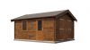 Lugarde Select Blokhut Kesteren met garagedeur 400x500cm - Keteldruk Bruin