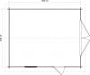 Lugarde Select Blokhut Kesteren met garagedeur 400x500cm - Onbehandeld