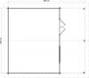 Lugarde Select Blokhut met overkapping Bennekom 500x400cm + 200cm - Keteldruk Grijs