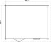 Lugarde Select Blokhut Duiven 500x400cm - Keteldruk Grijs