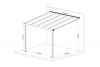 DHZ-veranda Smartline 304x300 cm - Antraciet structuur