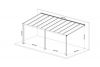 DHZ-veranda Smartline 604x300 cm - Antraciet structuur