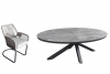 Tuinset Breeze - ovale tafel en 6 swingstoelen