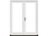 Stapeldorpeldeur - dubbel - 2x deur 83,4x216,9 + kozijn 178x226,3 cm - wit (incl. DTS en deurbeslag)